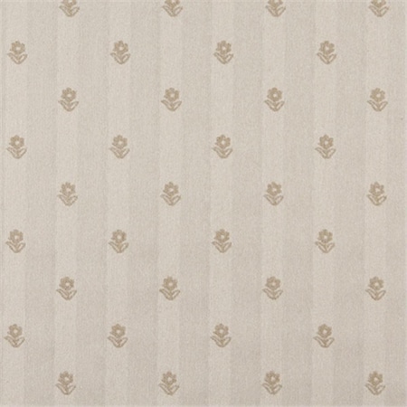 Designer Fabrics 54 in. Wide Khaki And Beige- Flowers Country Style Upholstery Fabric C625